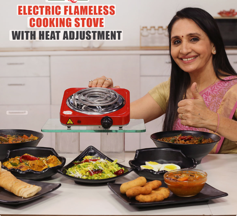 Flameless Electric Cooking Stove and Electric Room Heater